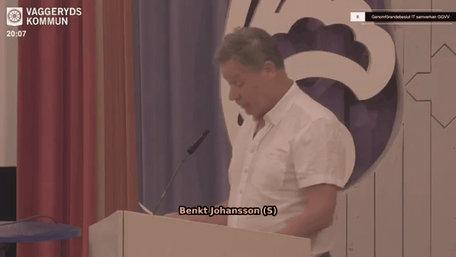 Benkt Johansson yrkar att kommunen ska redovisa vad Atea debiterat Vaggeryd.