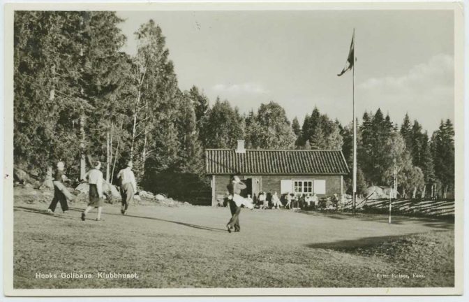 Klubbhus inför Dam-EM på Hook