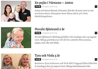 Kika in på familjesidan…