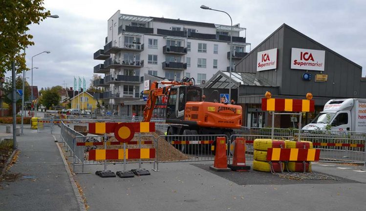 Här byggs kort men viktig cykelväg