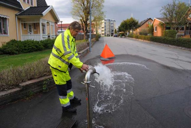 Åter dags renspola Vaggeryds vattenledningar