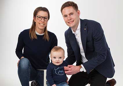 Isabell och Erik fick en son