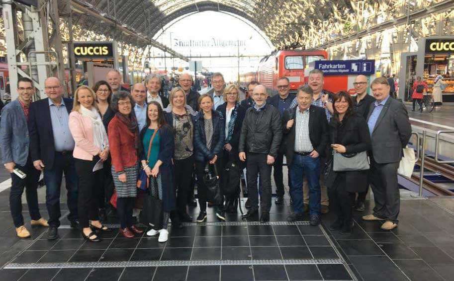 Södra Vätterbygden har varit på intressant tågresa i Frankfurt