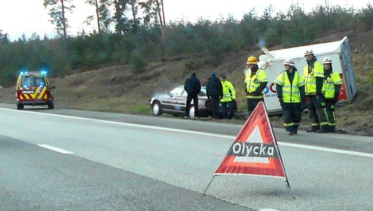 Trafikolycka vid Krängsberg