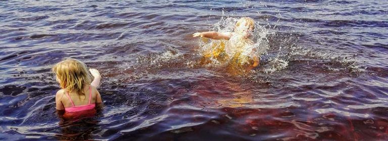 Martinas blogg: Årets första dopp i Linnesjön