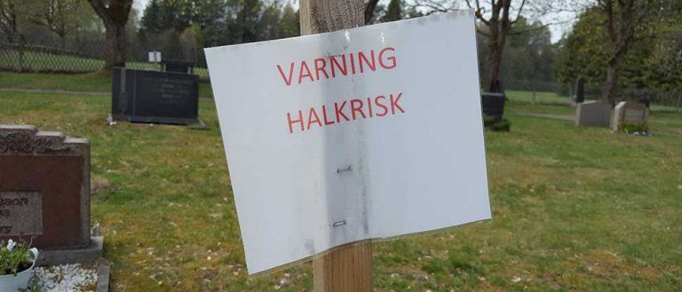 Fortsatt risk för halka