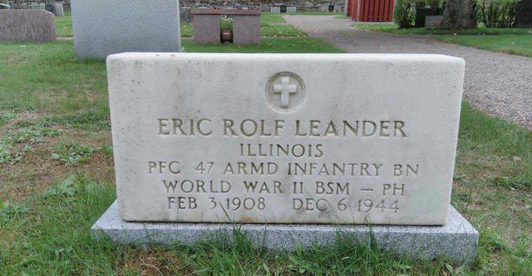 75-årsdagen sedan Eric Leander stupade