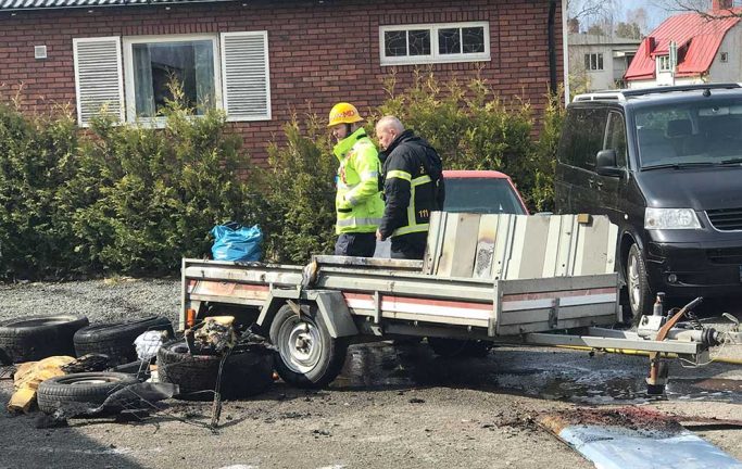 Mindre brand på Gliets gata