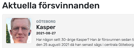 Har någon sett Kasper? – återfunnen