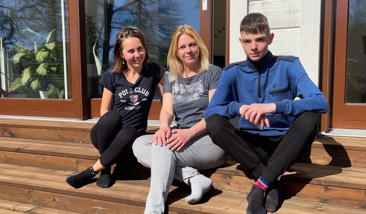 Rysk-litauiska familjen öppnade dörren för ukrainska flyktingar