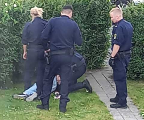 Polisen grep man i Vaggeryd