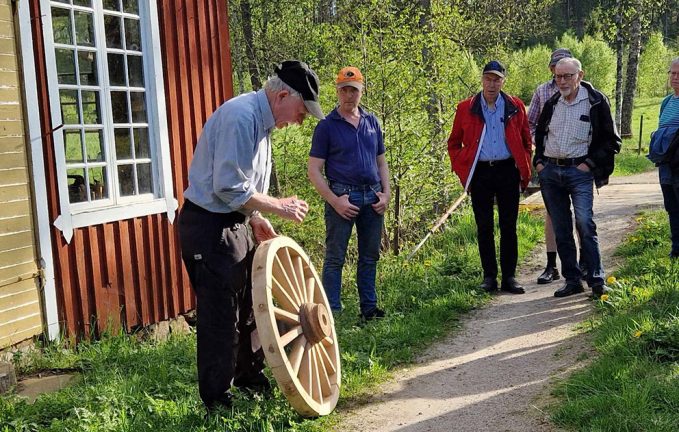 Håkan gav intressant föredrag om kvarn- och hjulverkstad