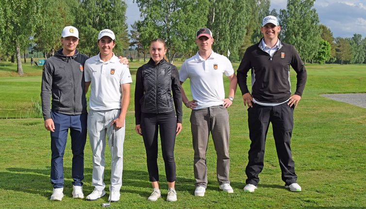 Fem lovande golfjuniorer tävlar i SGF Elit