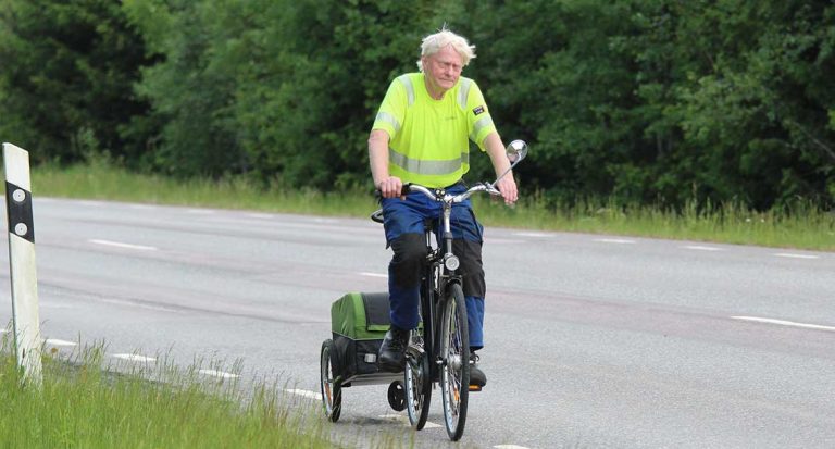 Jan-Olof har cyklat 2,5 varv runt jorden