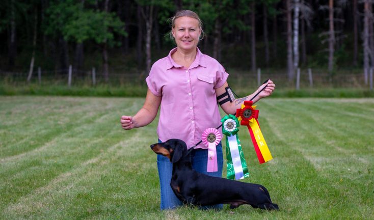 Louise och Imme lyckades fint på utställning