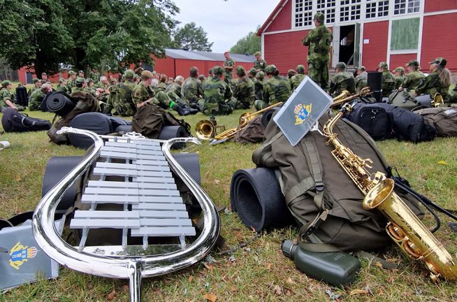 Hemvärnsmusiker i unik övning