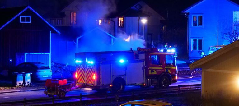 Brand med öppna lågor i fordon