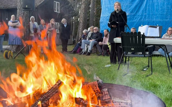 Valborg firades på hembygdsgården