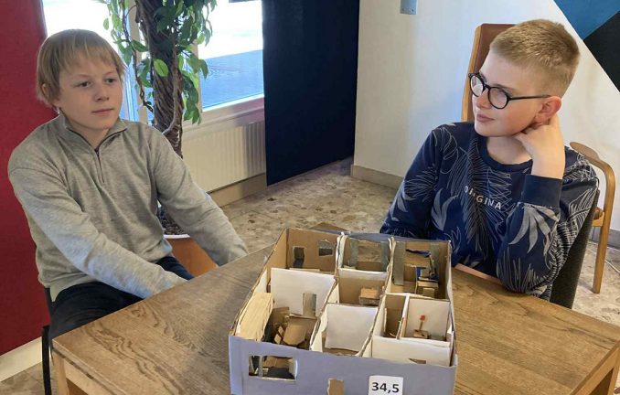 Elever ställde ut på Skillingehus