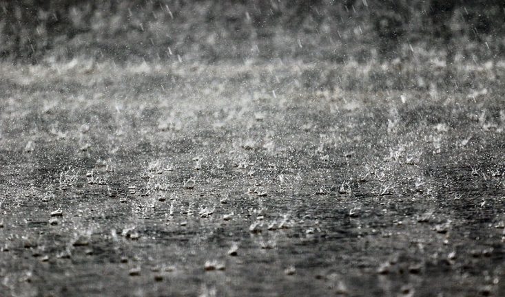 Tidvis kraftigt regn under dagen