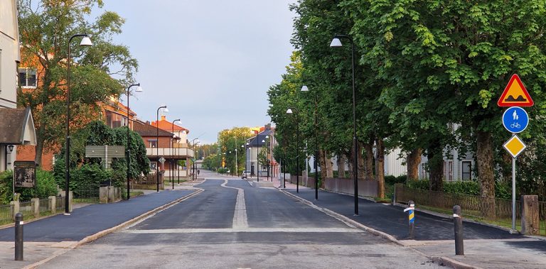 Trottoar kvar att asfaltera…