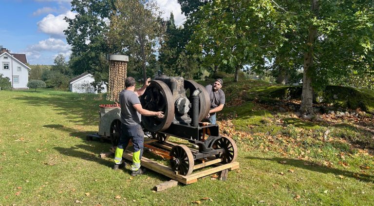 Tändkulemotorn startades i hembygdspark