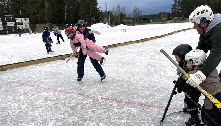 Folkfest på allmänhetens åkning