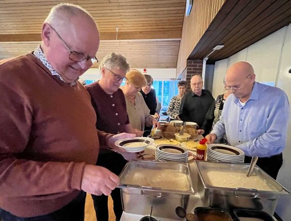 Grötfest hos SPF-seniorer