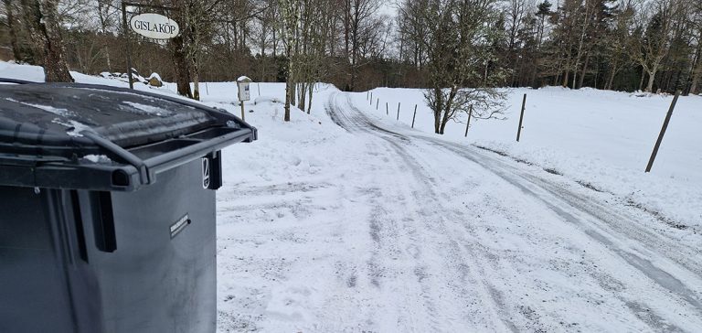 Utebliven sophämtning vid vinterväglag