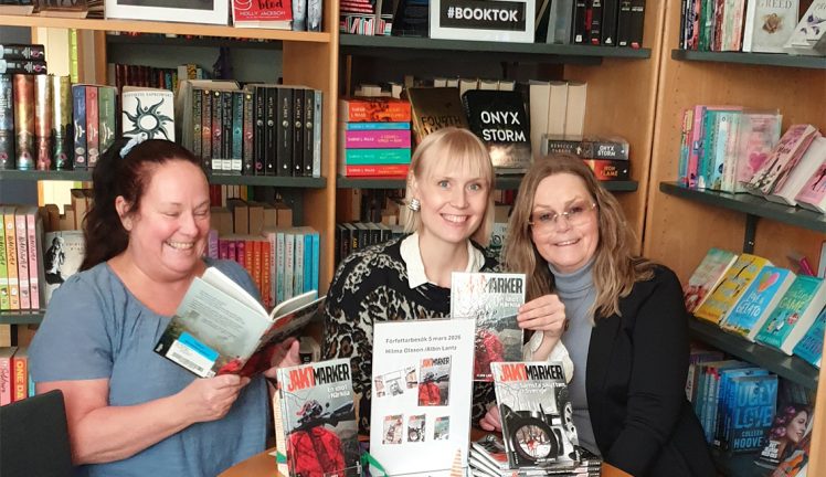 Uppskattat författarbesök på Hjortsjöskolan