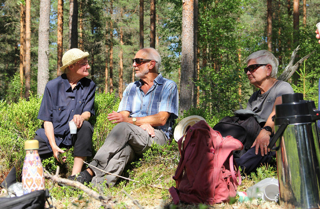 Fikapaus i skogen