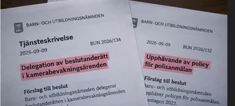 Förslagen till nämndens möte den 23 september.