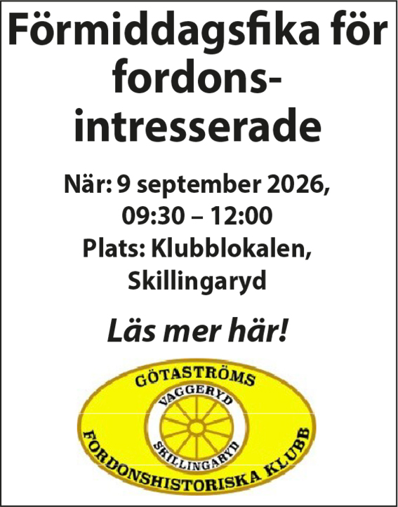 Evenemangsaffisch, Vaggeryds kommun
