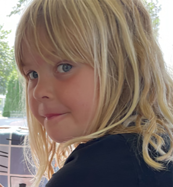 Tea Wilhelmsson 7 år